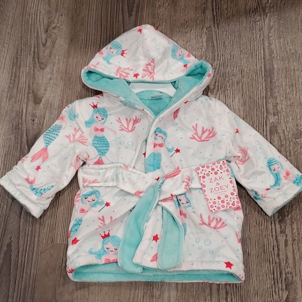 Zak & Zoey Plush Bathrobe Size 0-9